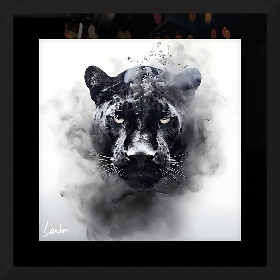 Cat Melanism 2 Picture Frame print