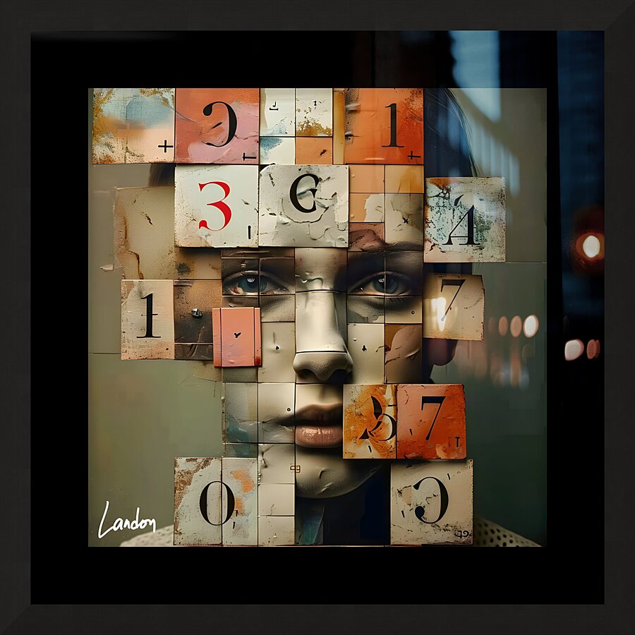 Beautiful Numbers 2 Picture Frame print