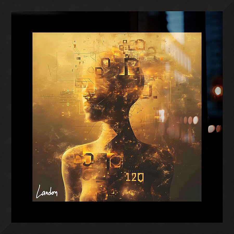 Geometric Mesh 4 Picture Frame print