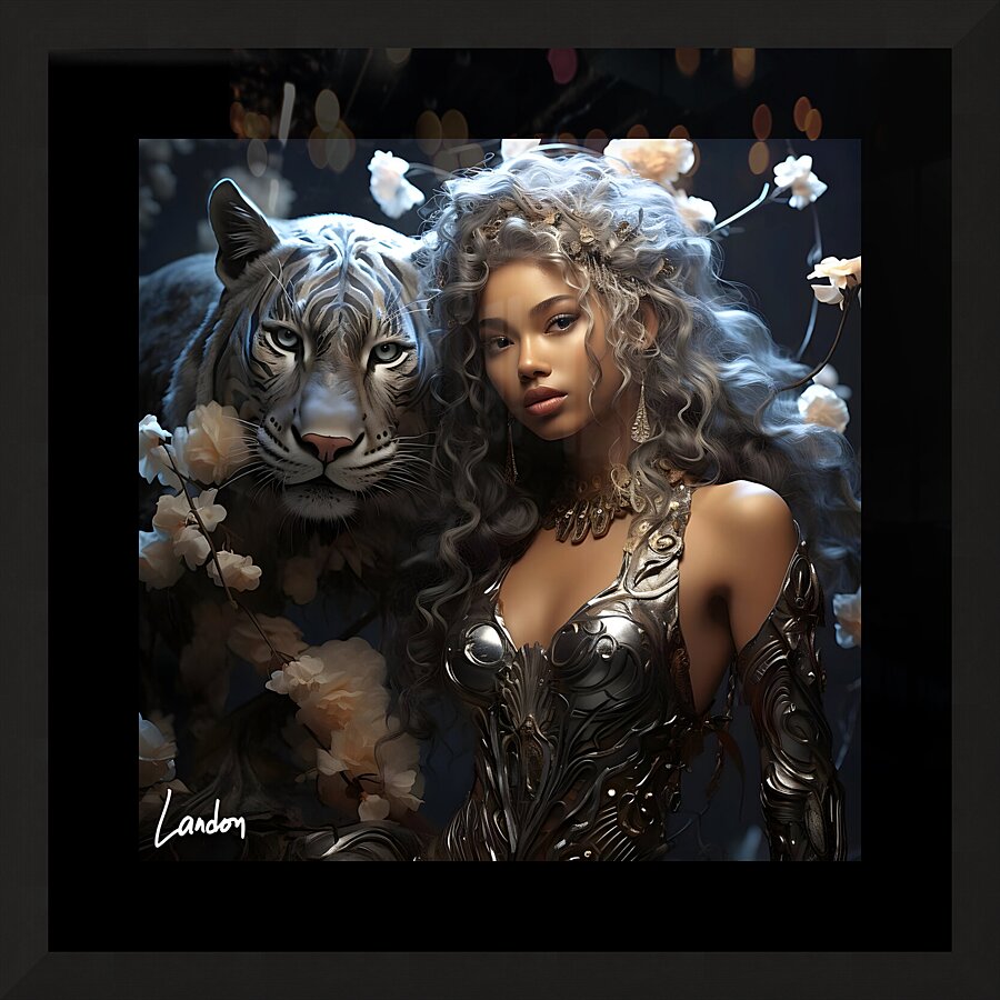 The Tiger Lady 1 Picture Frame print