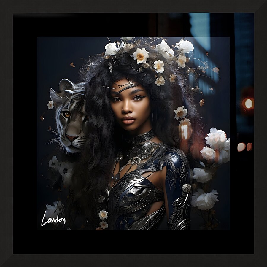 The Tiger Lady 2 Picture Frame print