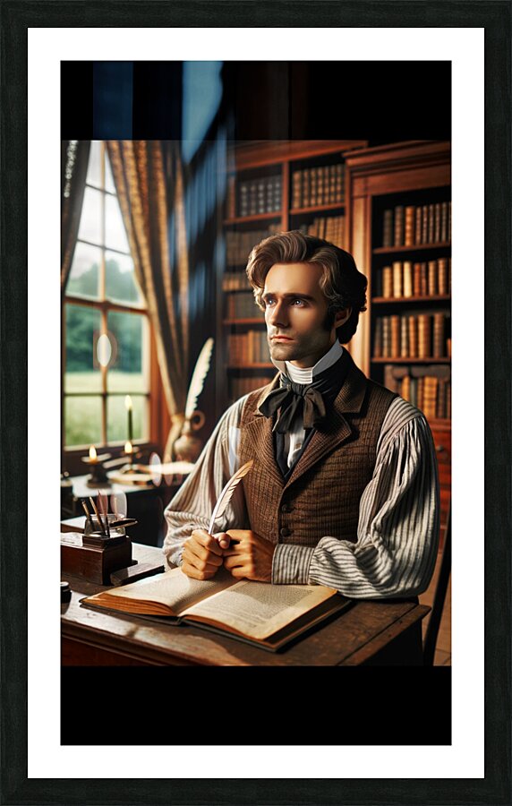 American-essayist-of-the-19th-century Picture Frame print