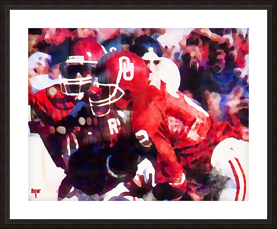 1985 Sooner Wishbone Picture Frame print