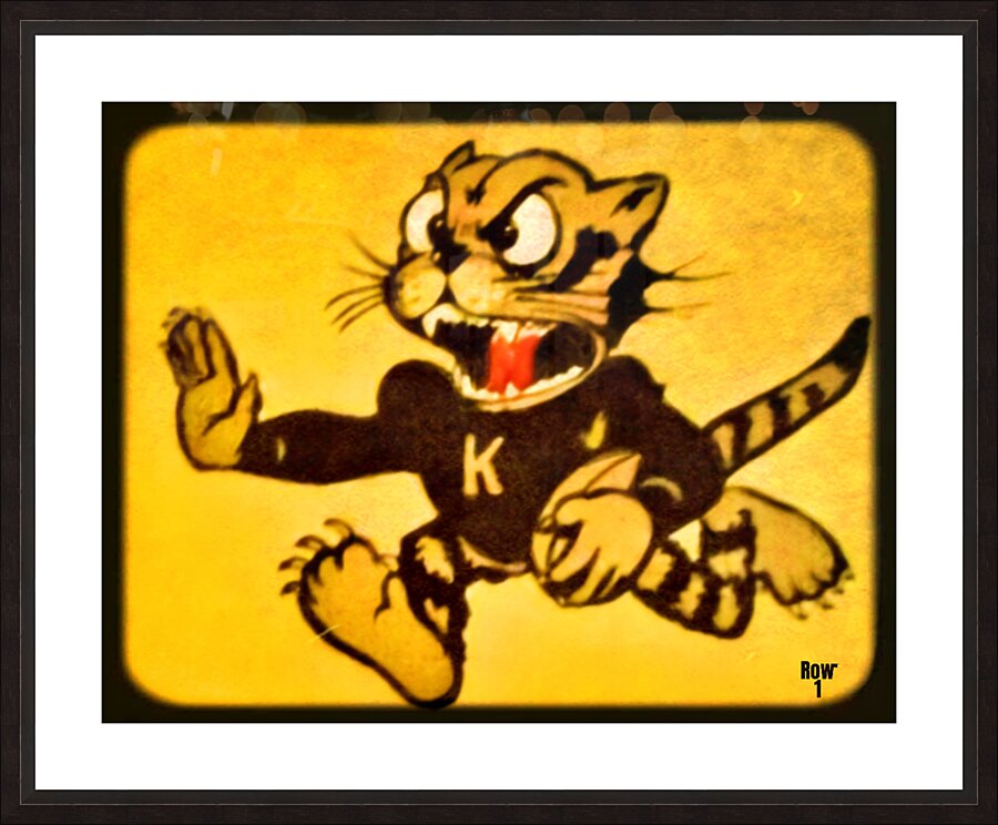 Fort Hays State College Tiger Art  Framed Print Print