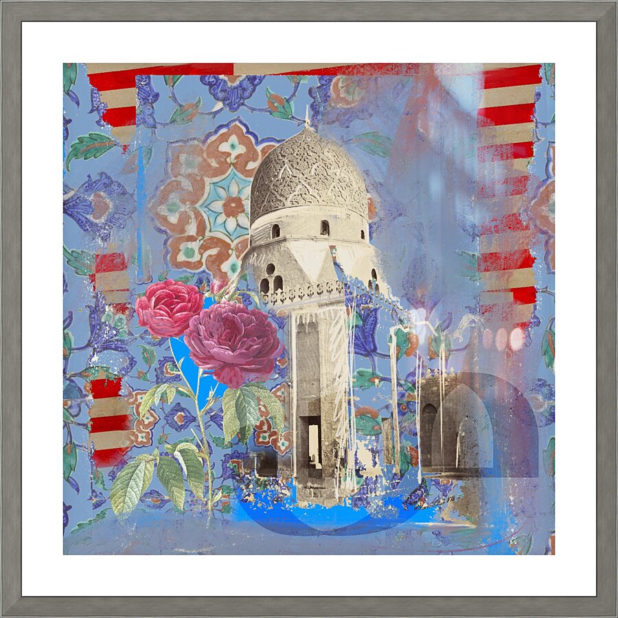 Egyptian Architectural Grandeur  Framed Print Print