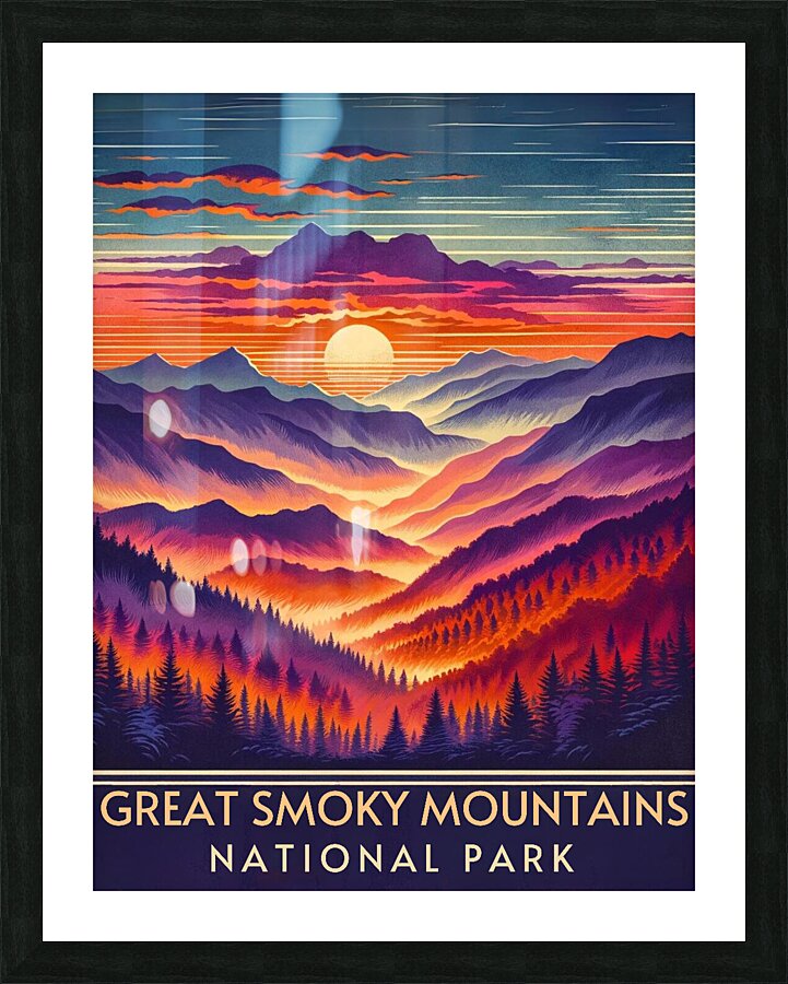 Great Smoky Mountains National Park - Poster Picture Frame print