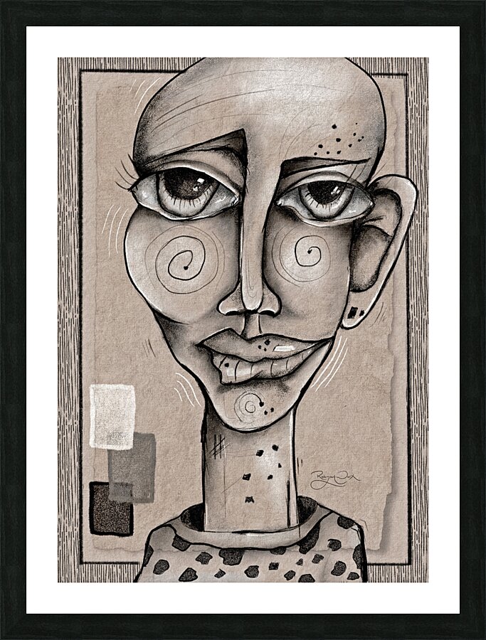 Eyes of Contrast Picture Frame print