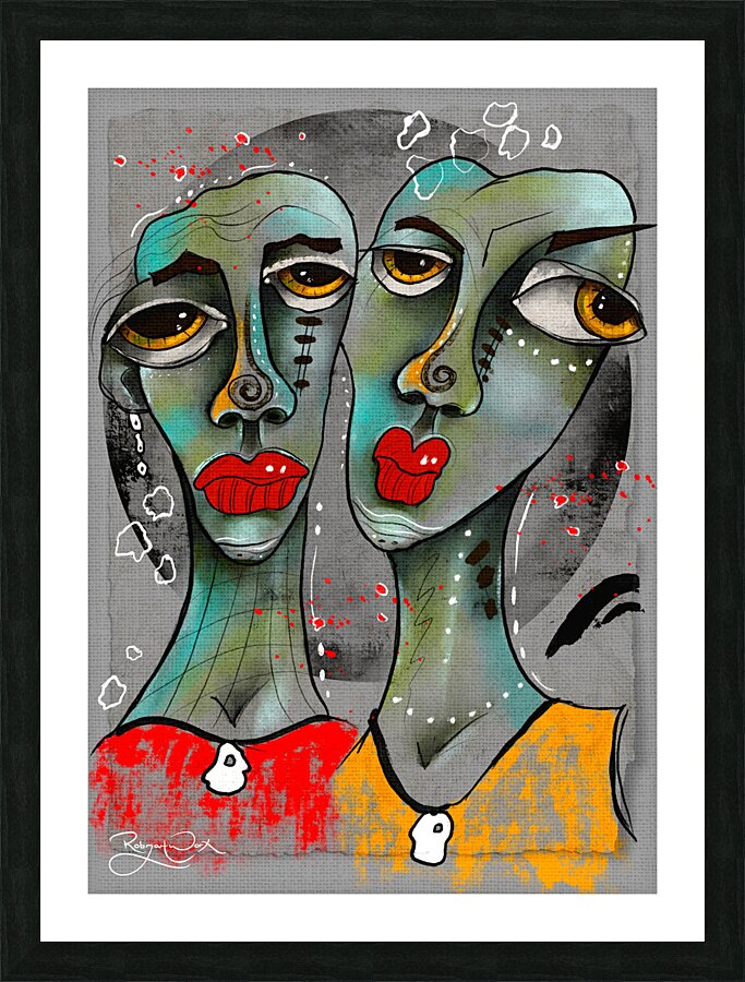 Twins Madness Picture Frame print