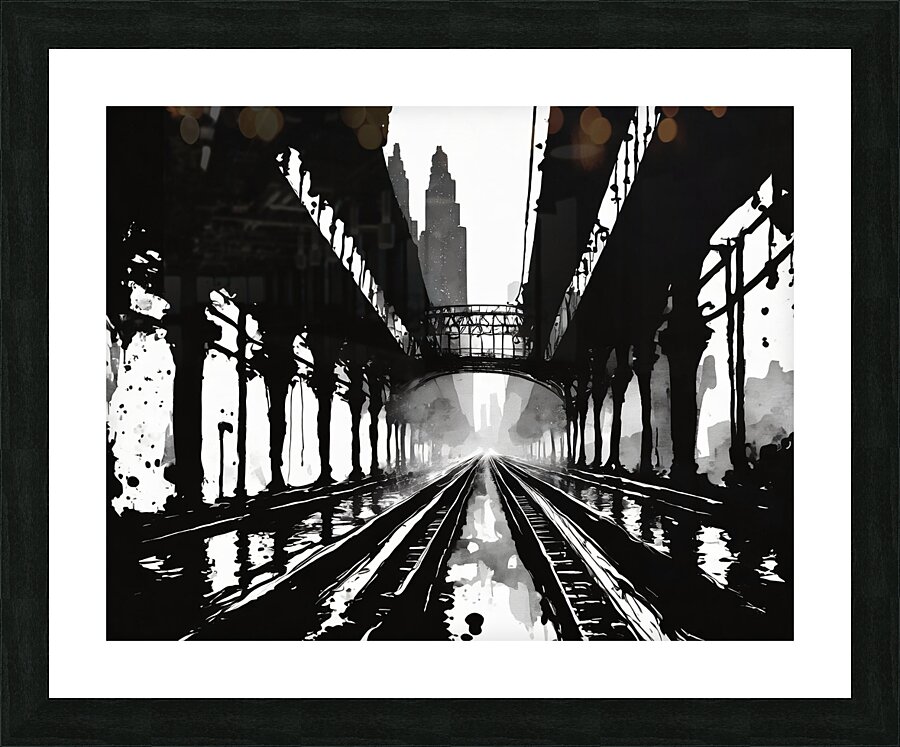 A subway to NYC Picture Frame print