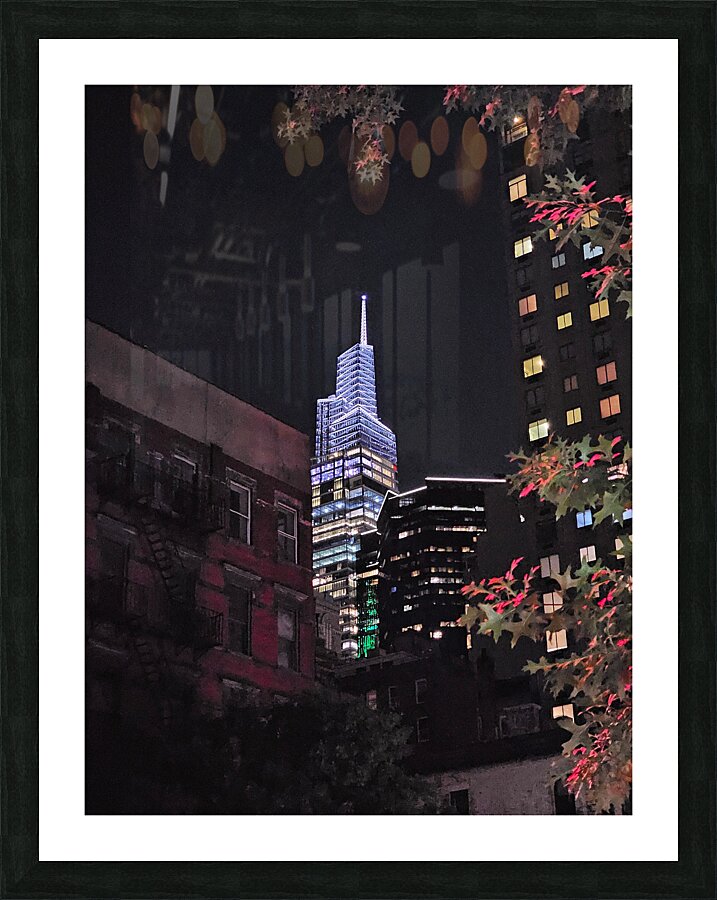 Manhattan nights light Picture Frame print