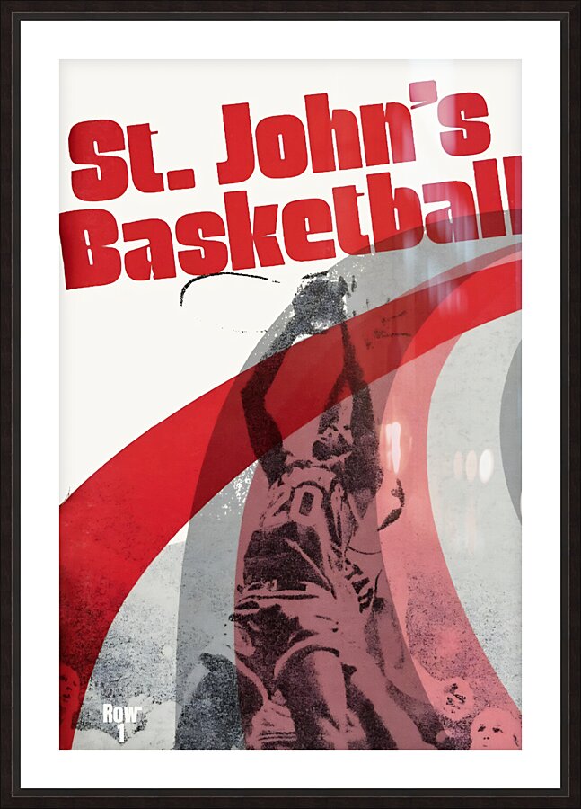 1980 St. Johns Basketball Art Picture Frame print