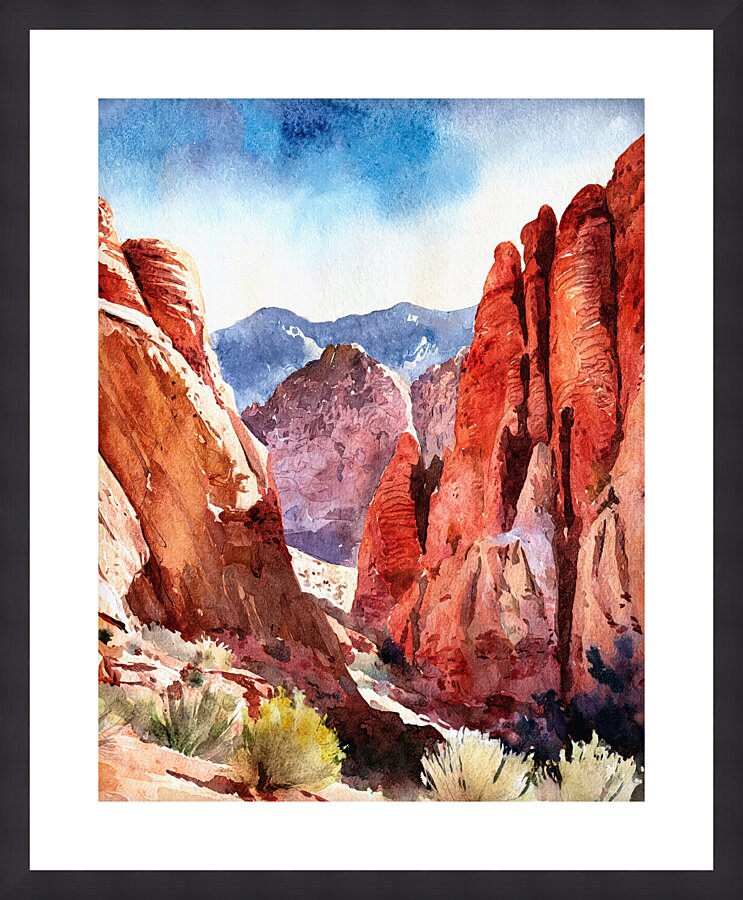 Red Rock Canyon - Nevada 05 Picture Frame print