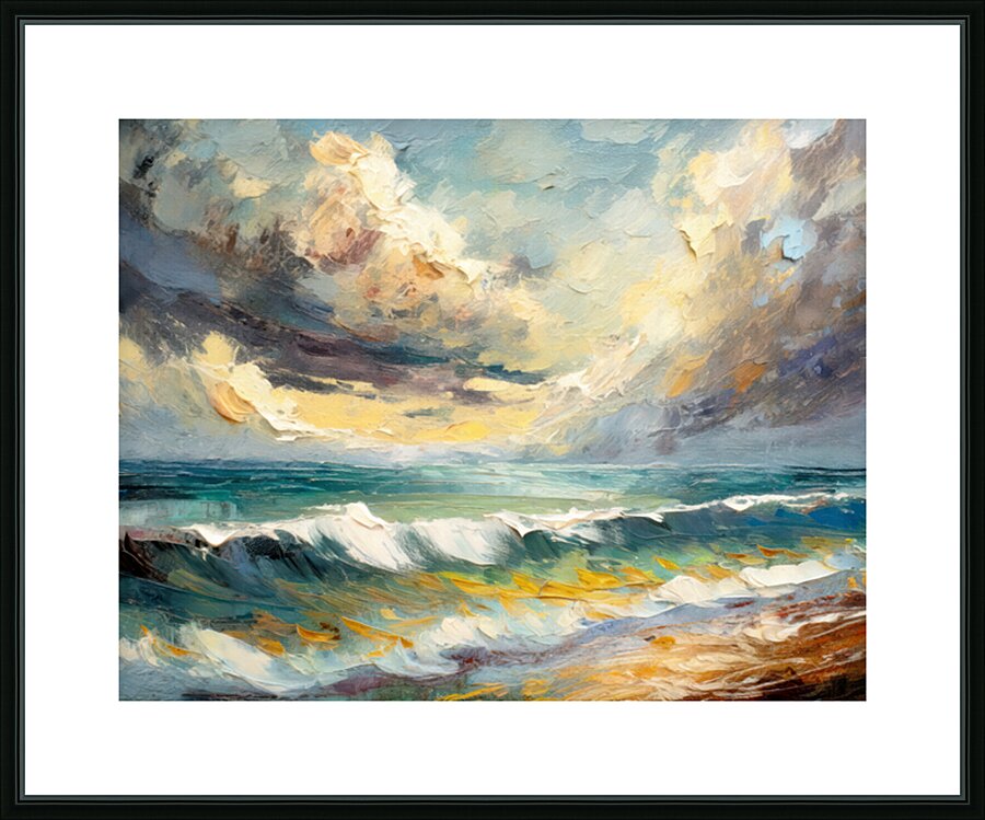 North Atlantic Storm Rolling In Picture Frame print