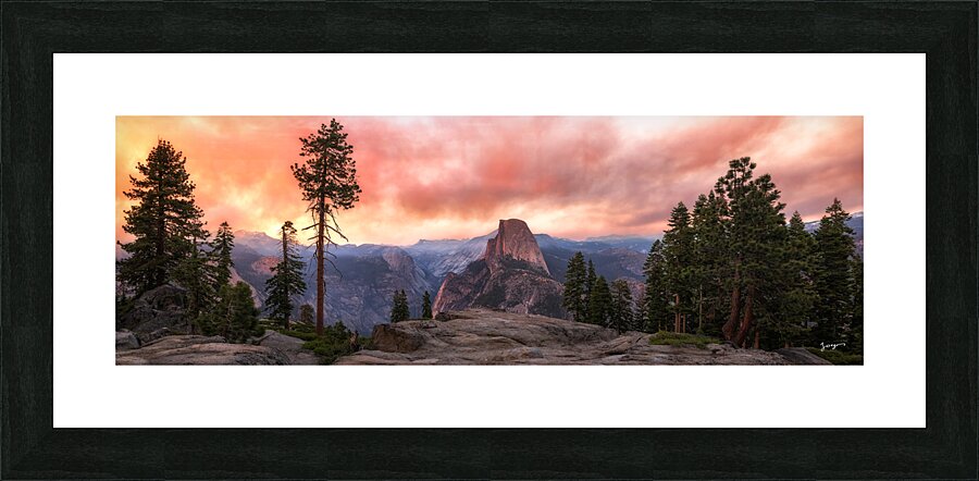 Half Dome Apocalyptic -Panorama Picture Frame print