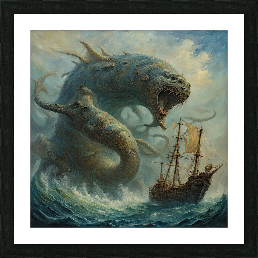 SEA MONSTER 1 Picture Frame print