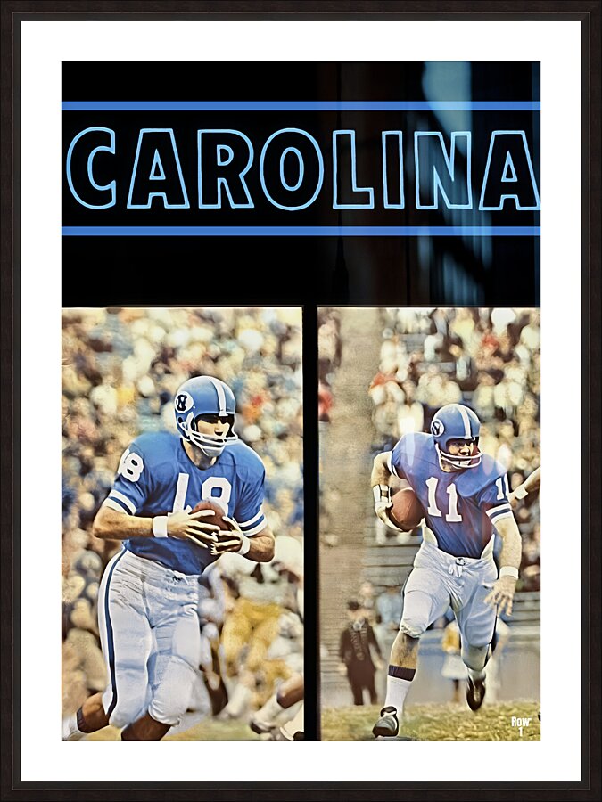 1967 North Carolina Football Art Remix Picture Frame print