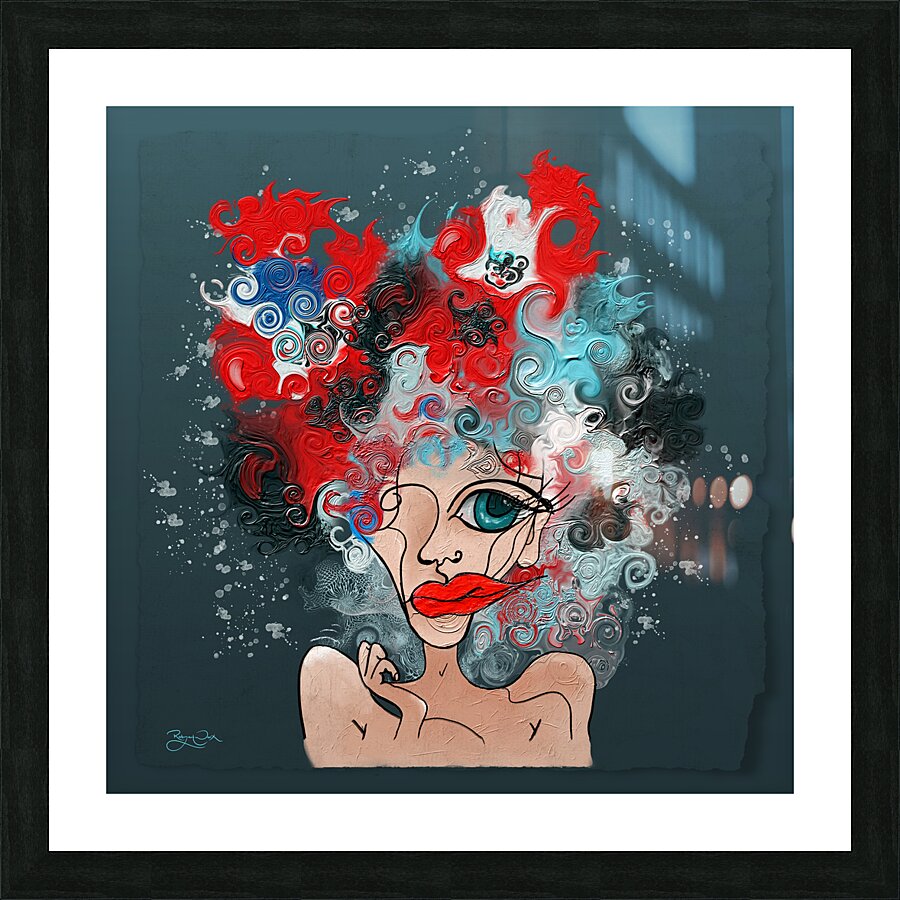 CurlyChic 1 Picture Frame print