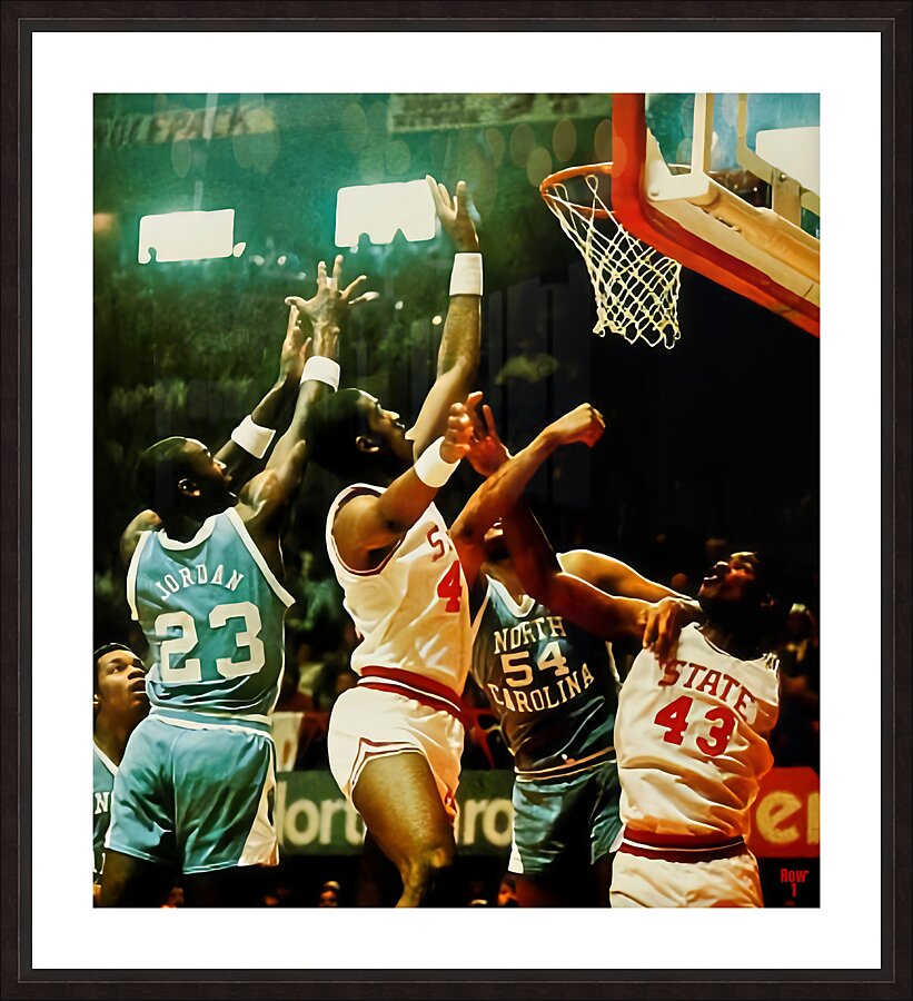 1983 North Carolina vs. NC State Basketball Action Picture Frame print