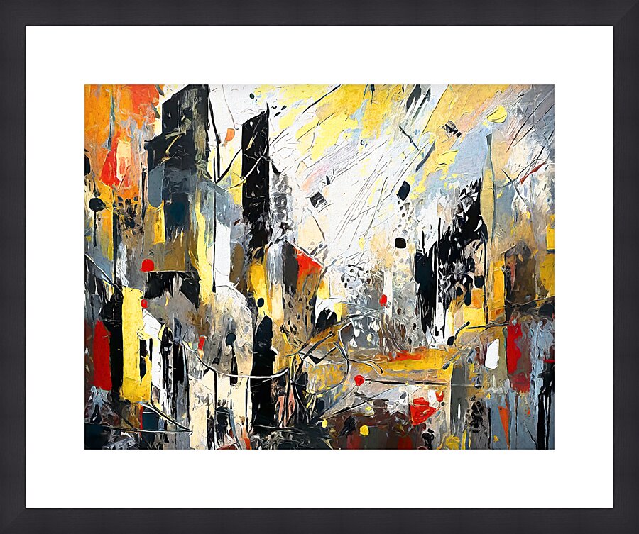 CITY IN TURMOIL Impression et Cadre photo