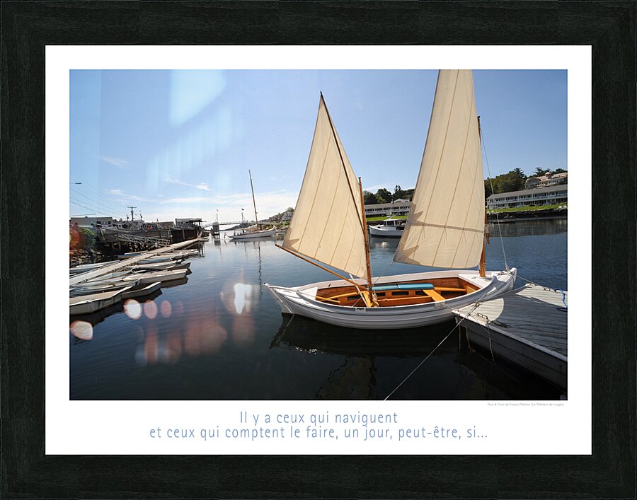 PARTIR OU RESTER Picture Frame print