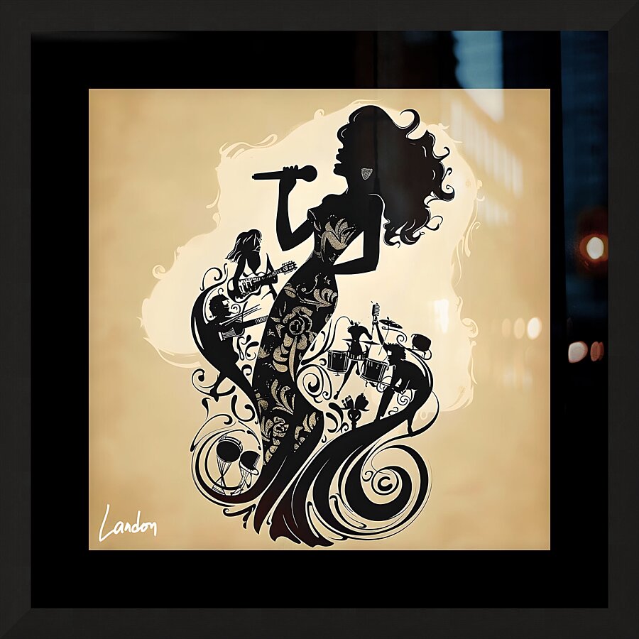 Singing Shadow 3 Picture Frame print