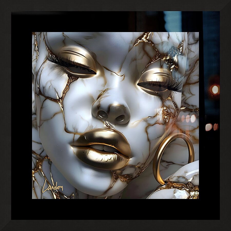 Porcelain Babe 4 Picture Frame print