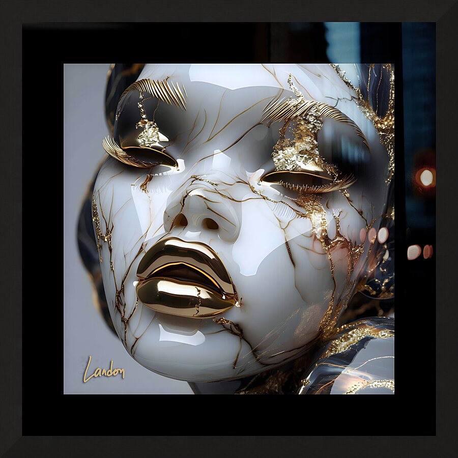 Porcelain Babe 3 Picture Frame print