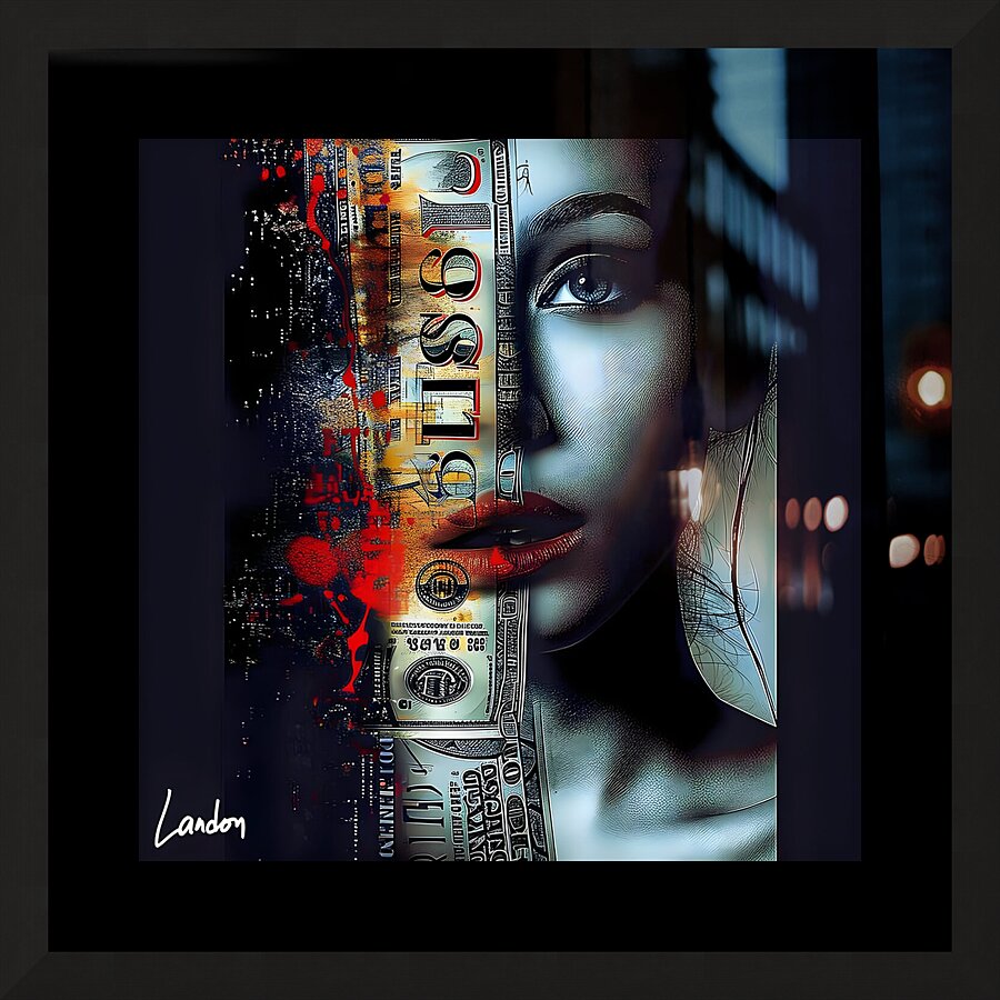 Dollar Doll 3 Picture Frame print