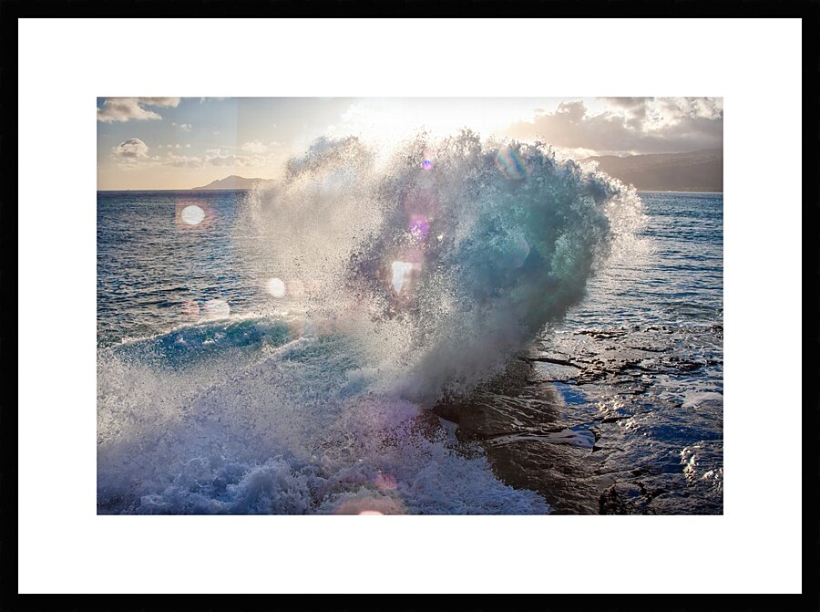 Sea Dragon Wave Portlock Hawaii Picture Frame print
