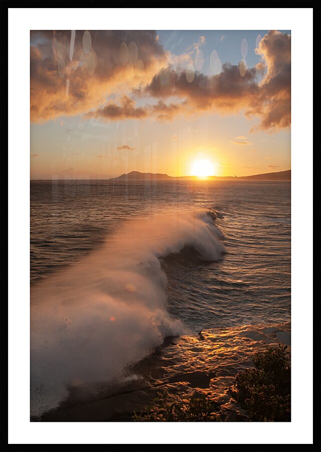 South Swell China Walls Portlock Hawaii Picture Frame print