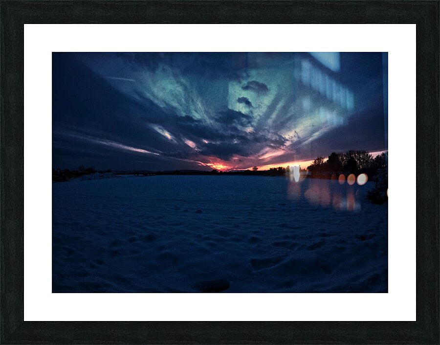 Last Light Of Winter Day Picture Frame print