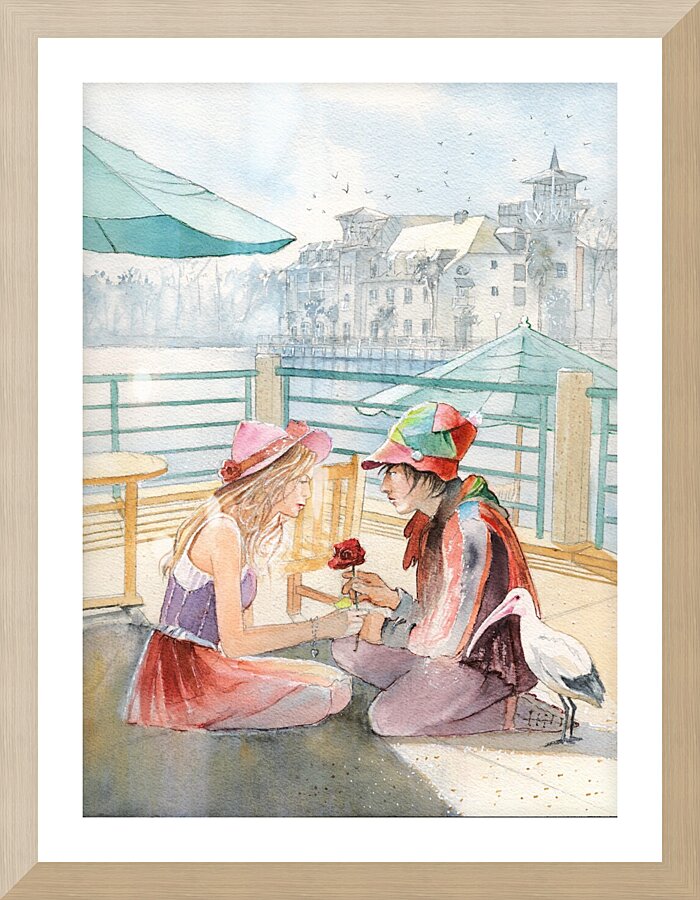 Valentines day Picture Frame print