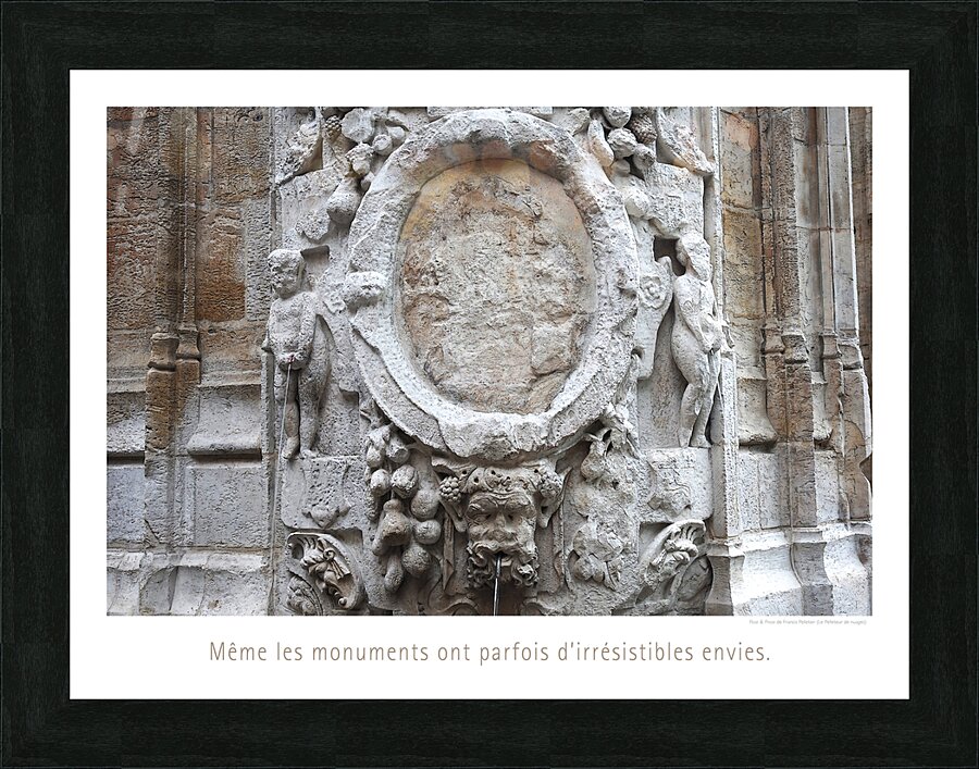 UN PEU DE RETENUE Picture Frame print