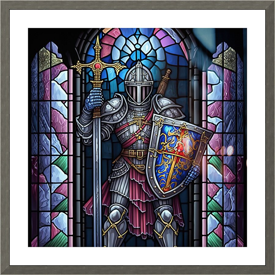 Knight In Shinning Armor Picture Frame print