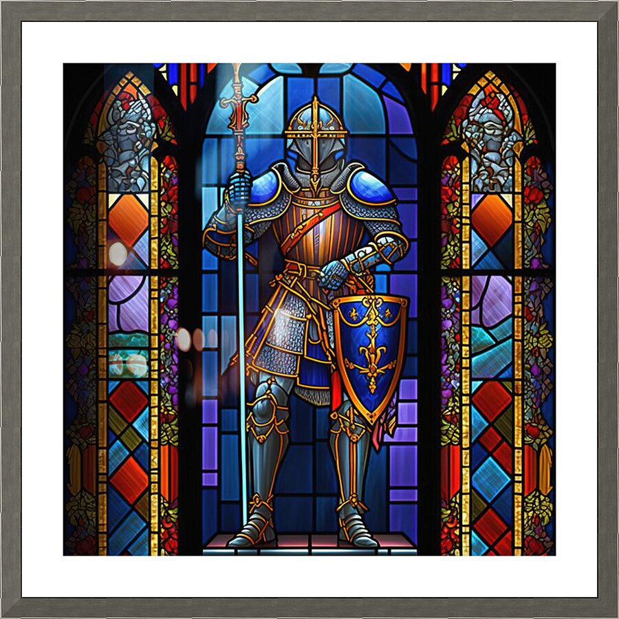 Knight Watch Picture Frame print