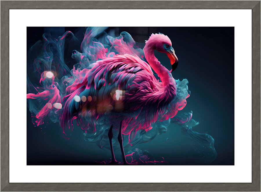 Florissant Flamingo Picture Frame print