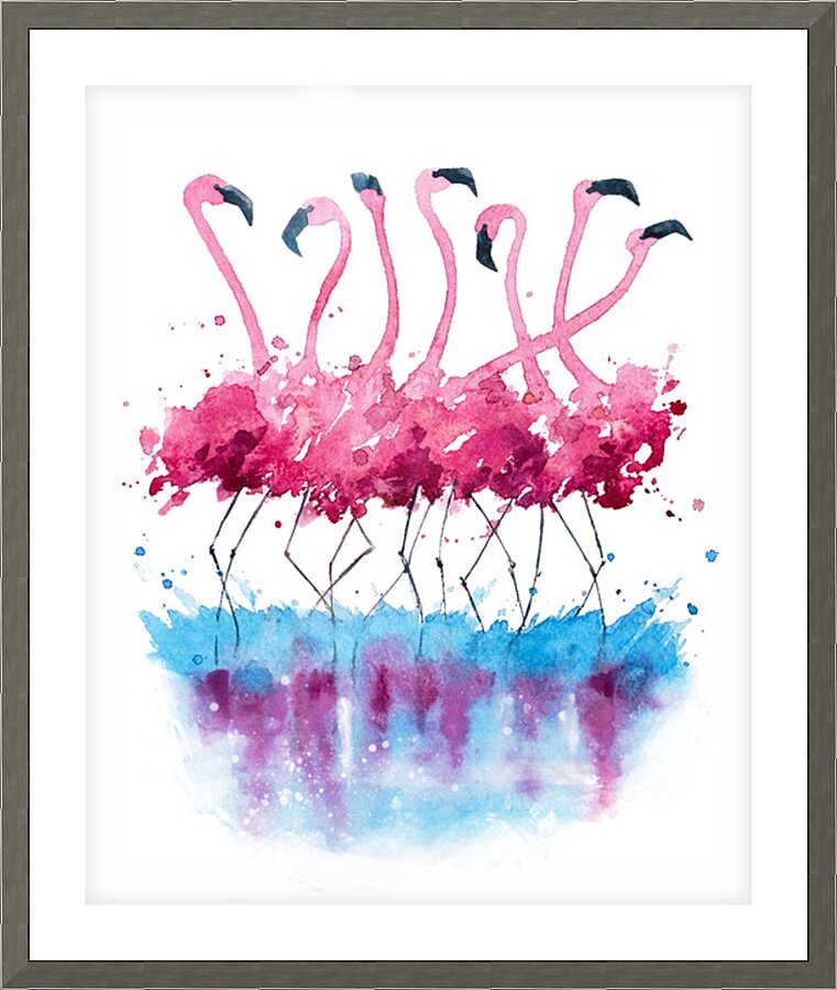 Flamingo Tango 1 Picture Frame print