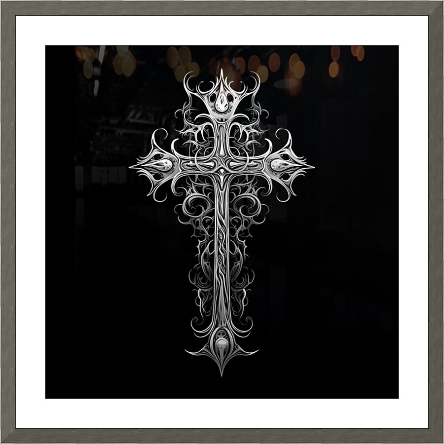 Spiritual Cross 04  Picture Frame print