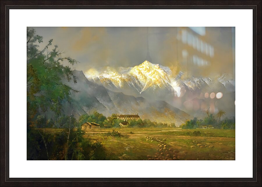 edwin deakin san gabriel mission painting Picture Frame print