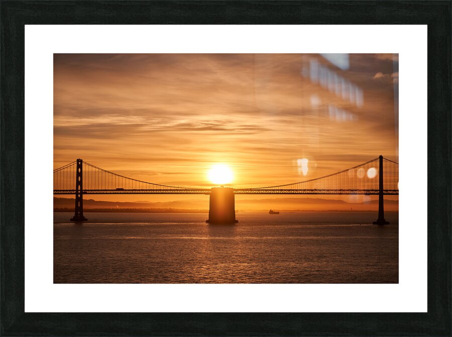 Golden Hour Bay Bridge Sunrise Picture Frame print