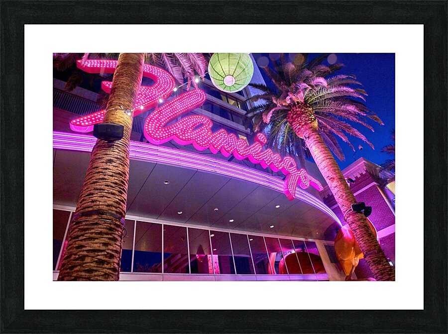 Flamingo Las Vegas Picture Frame print
