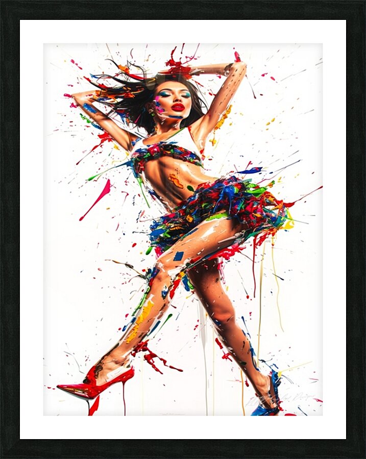 Fashion Model Ramp Walk Picture Frame print