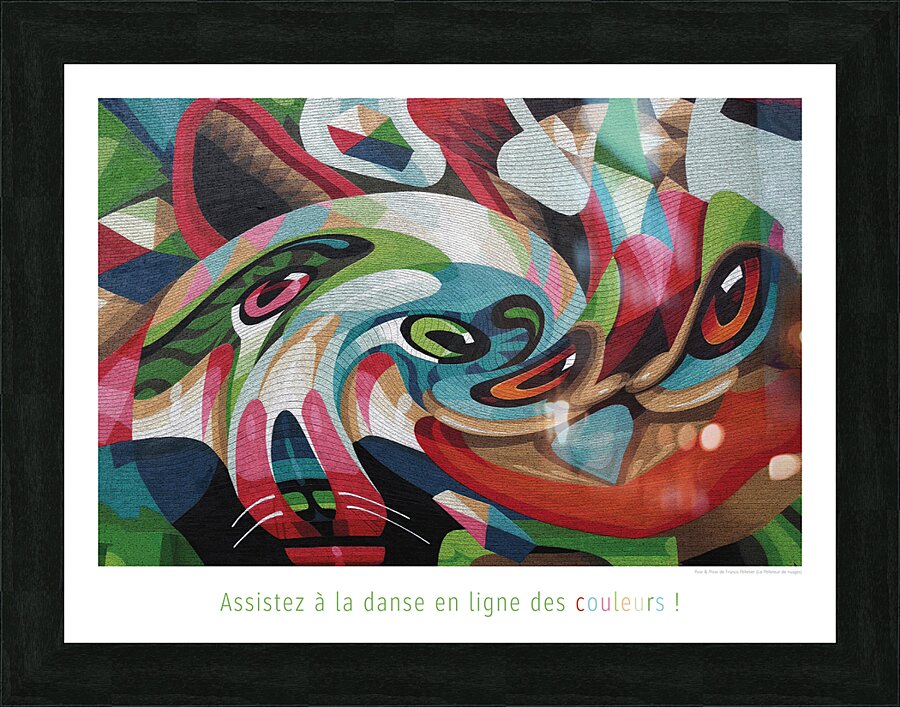 LA DANSE DES COULEURS Picture Frame print