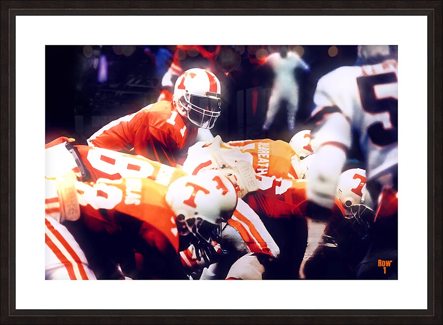 1986 Tennessee Miami Sugar Bowl Art Picture Frame print