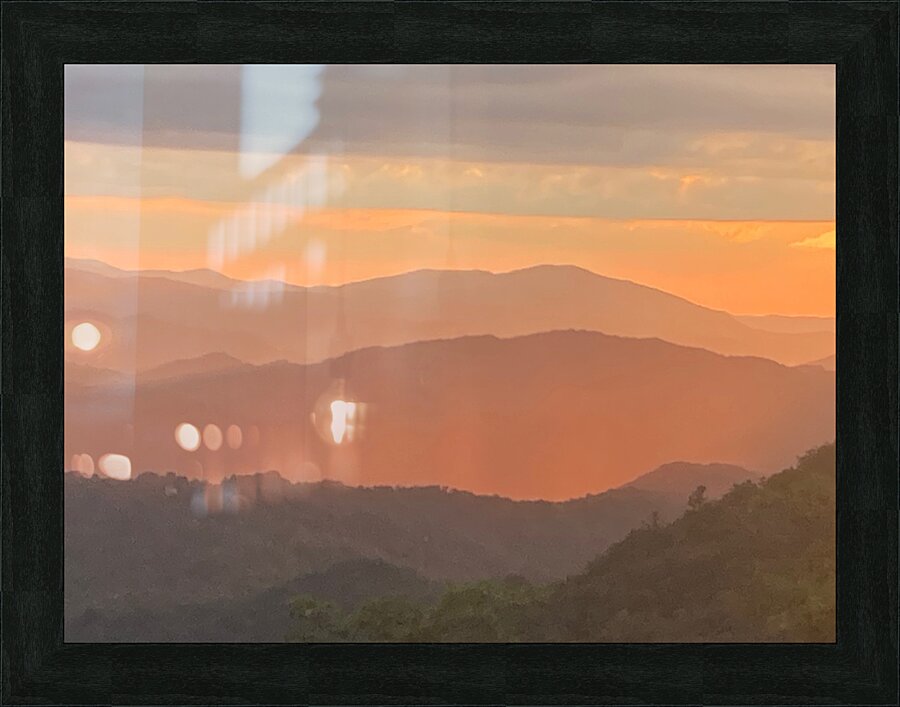 Mountains Ablaze Picture Frame print