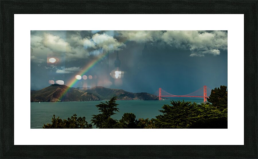 Clearing Storm Golden Gate  Framed Print Print