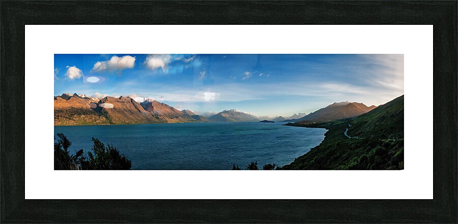 Land of the Rings - Lake Wakatipu New Zealand  Framed Print Print