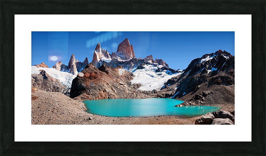 Patagonia Dreams - Fitz Roy and Laguna de los Tres  Framed Print Print