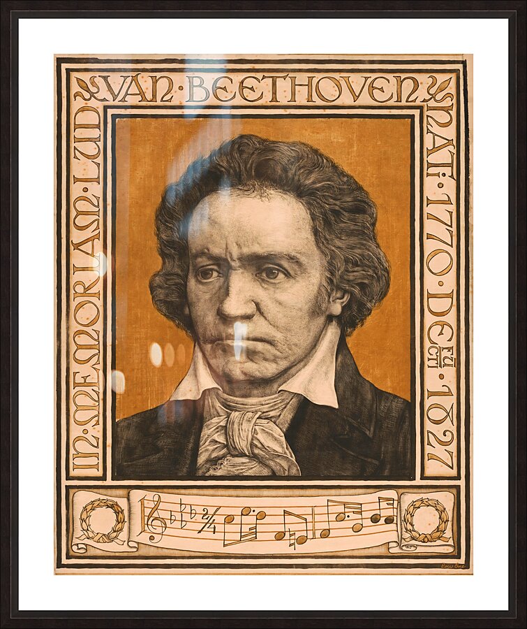 ludwig van beethoven art  Picture Frame print