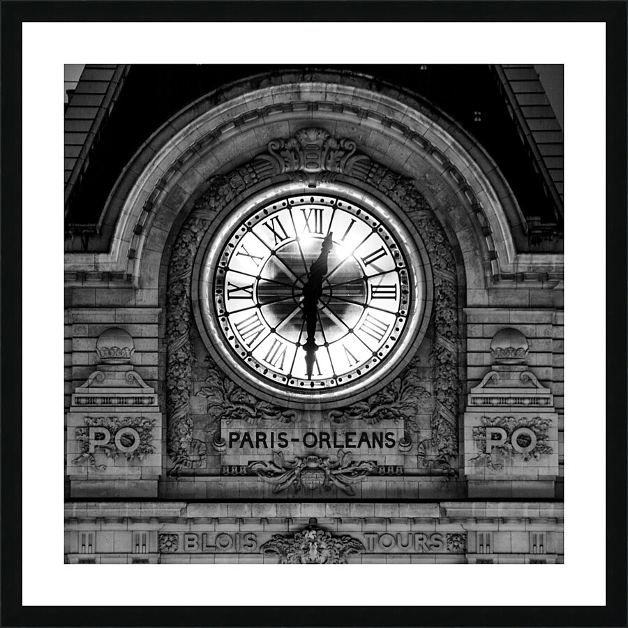 paris orleans clock musee d orsay  square 2461 Po Picture Frame print